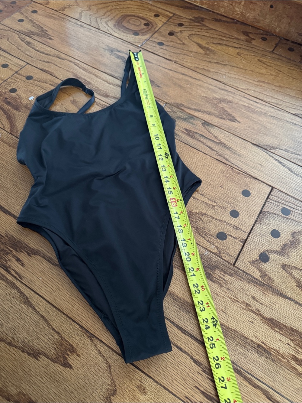 NWT Skims Recycled Swim Scoop Neck One piece Swimsuit Size Medium Black - Picture 8 of 8
